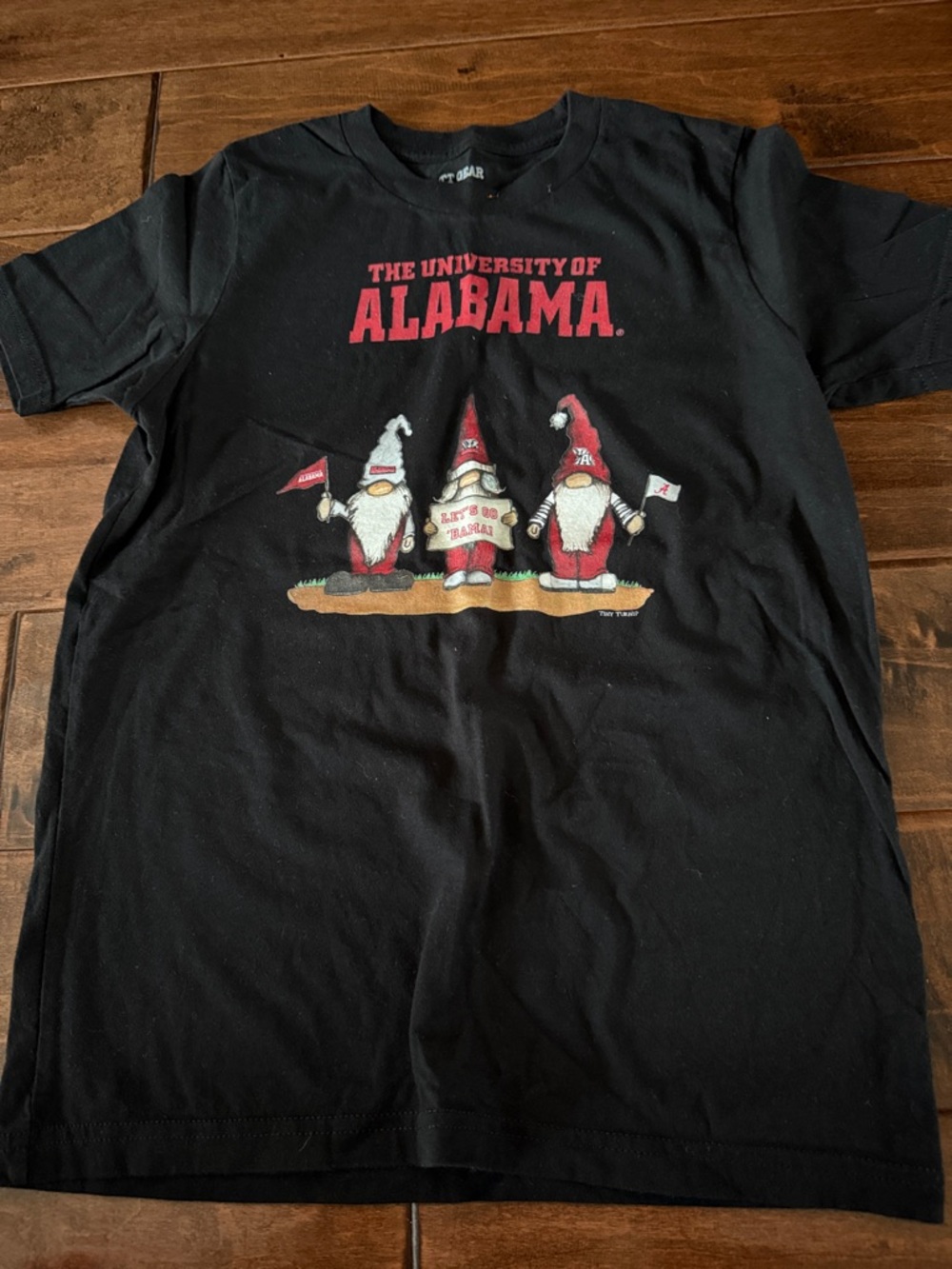 The University of Alabama Black Youth XL Gnome Graphic Tee